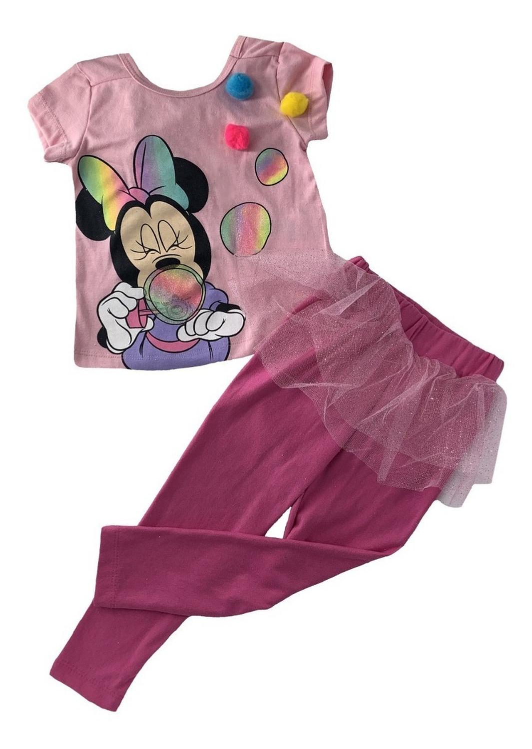 Kit 3 Conjuntos Algodon Disney para Niña Minnie Mouse