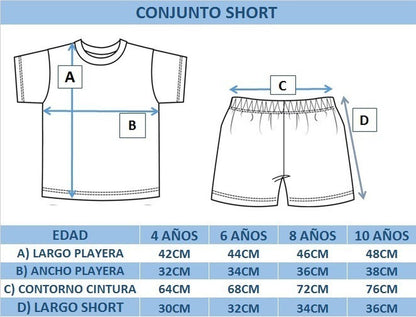 Conjunto 2 piezas Kiss para Niño Algodon Short y Playera con Bordado Tarantulas