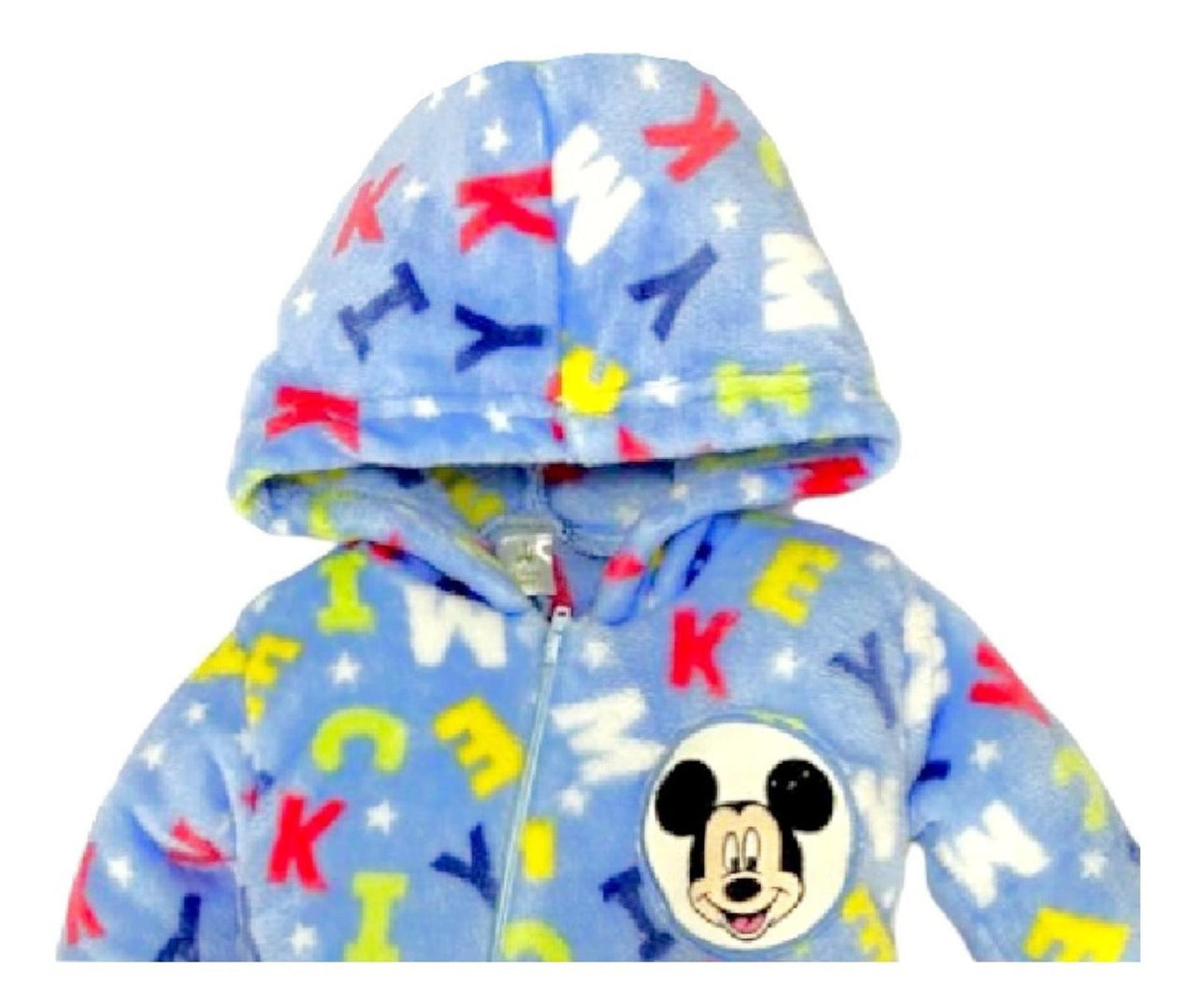 Mameluco Disney Mickey Mouse Estampada Siluetas Con Gorro