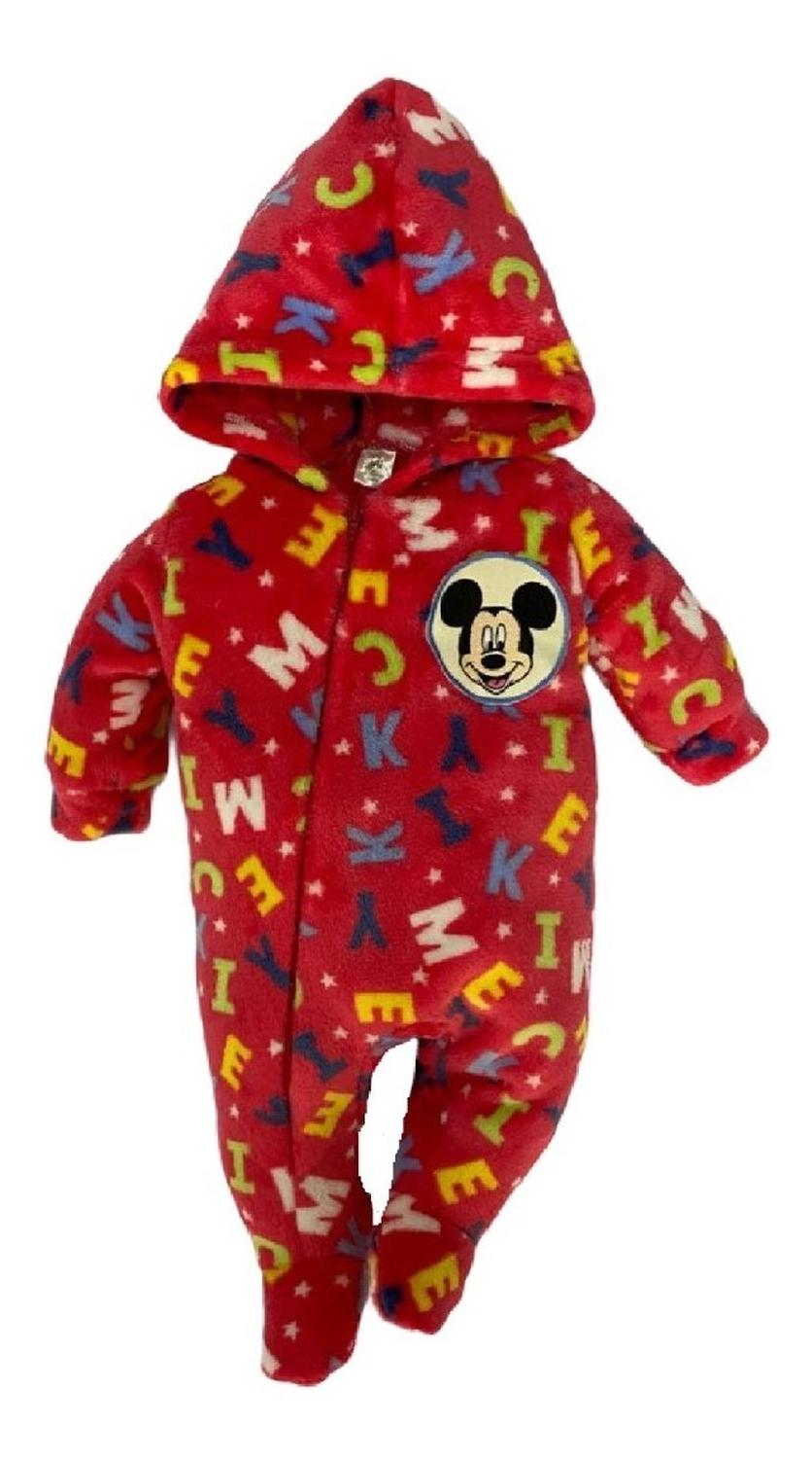 Kit 3 Mamelucos Disney para Bebé con Gorro Bordado Mickey Letras