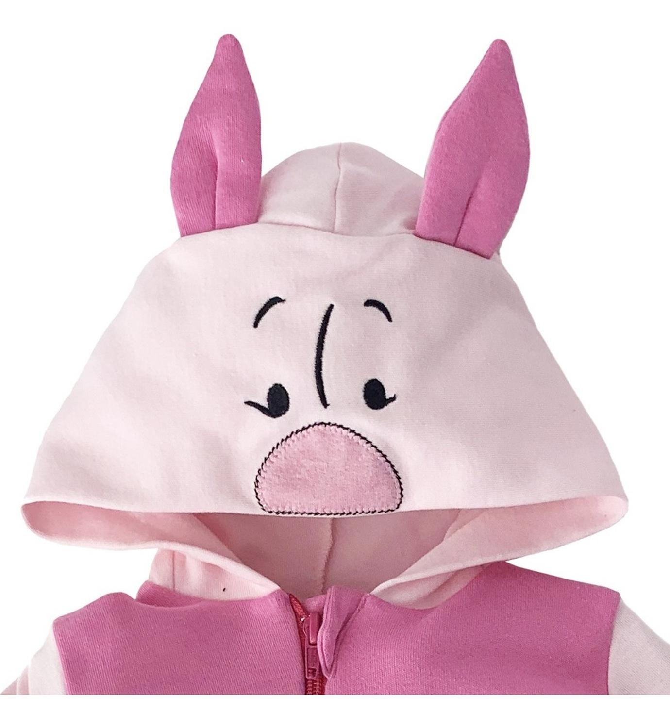 Mameluco Algodón Disney para Bebé con Gorro Bordado Piglet Premium