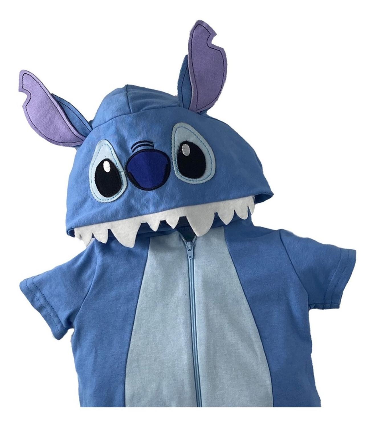 Pañalero Algodón Disney para Bebé con Gorro Bordado Stitch