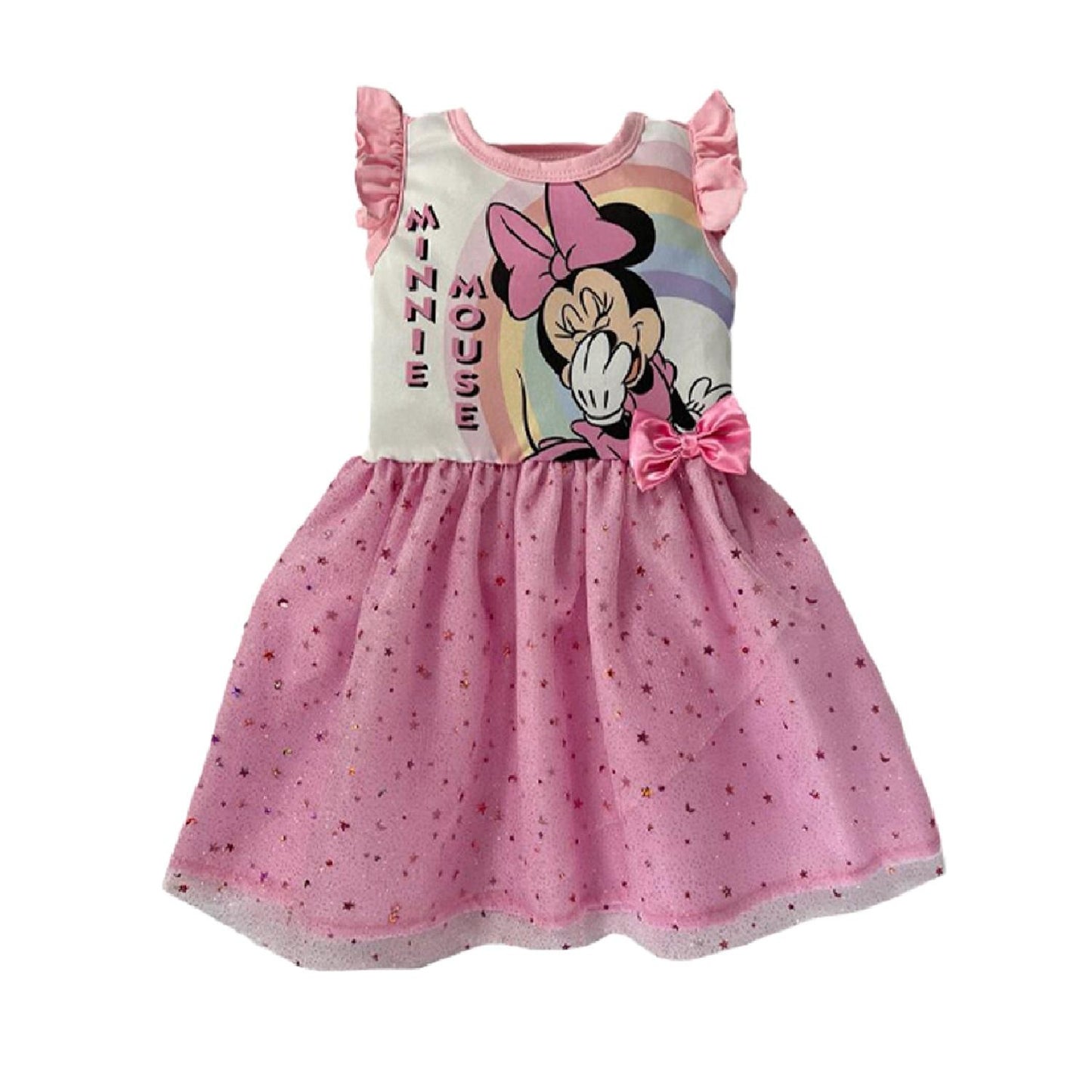 Kit 3 Vestidos Disney Minnie, Stitch, Isabela