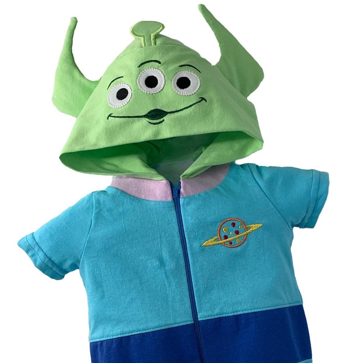 Pañalero  Algodón Disney para Bebé con Gorro Bordado Alíen