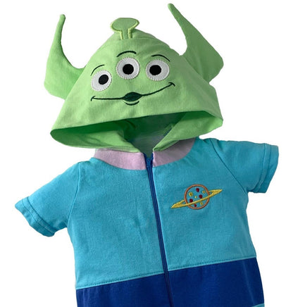 Pañalero  Algodón Disney para Bebé con Gorro Bordado Alíen