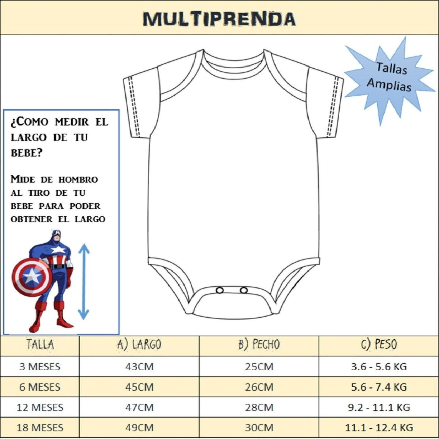Kit 2 Pañaleros Algodon Marvel para Bebé Estampados Capitan America y Ironmna