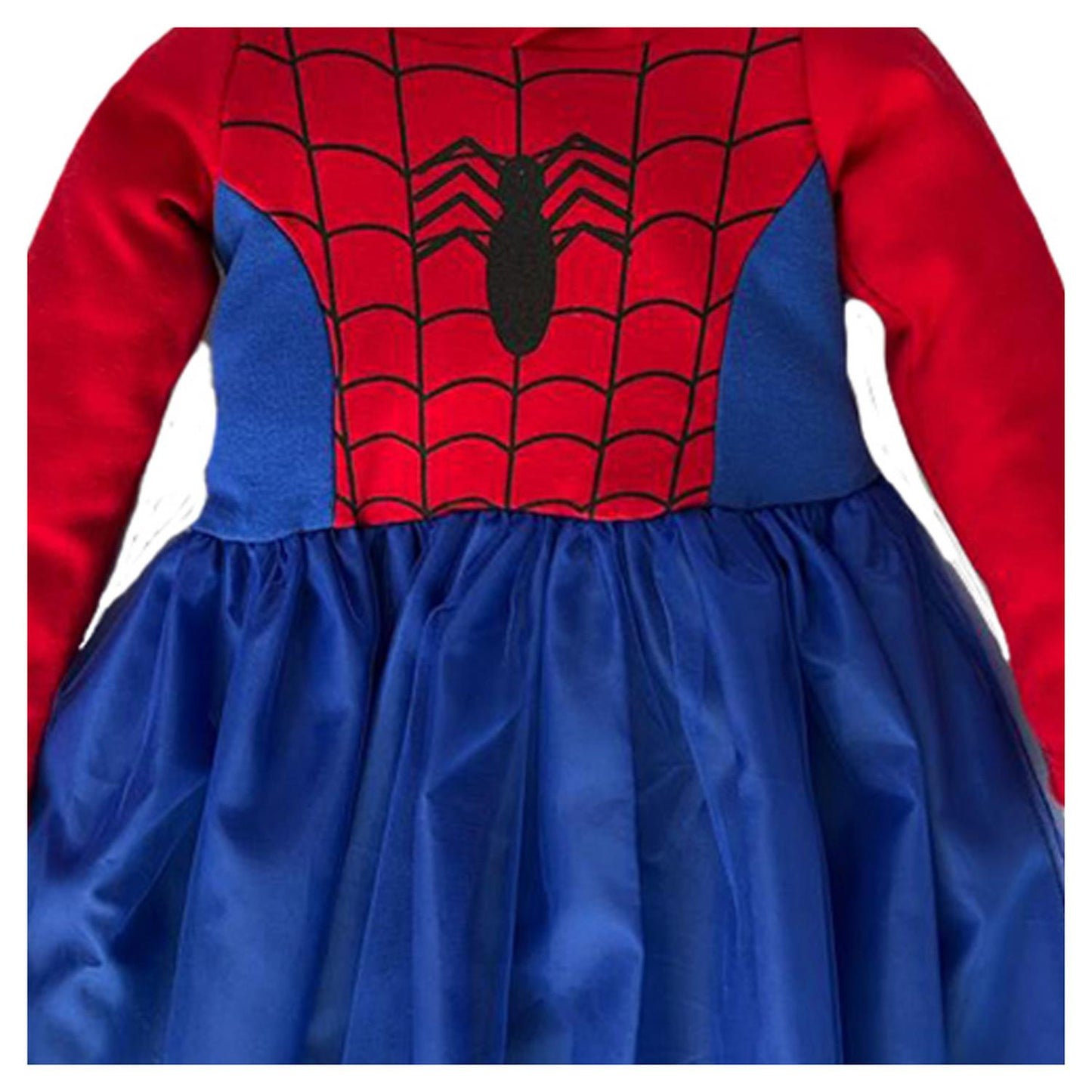 Vestido manga larga con sublimando enfrente Marverl Spiderman