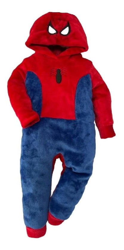 Kit 3 Mamelucos Marvel para Niño con Gorro Bordado Spiderman, Capitan America, Ironman