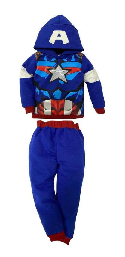 Conjunto Marvel Niño Con Gorro Capitán América