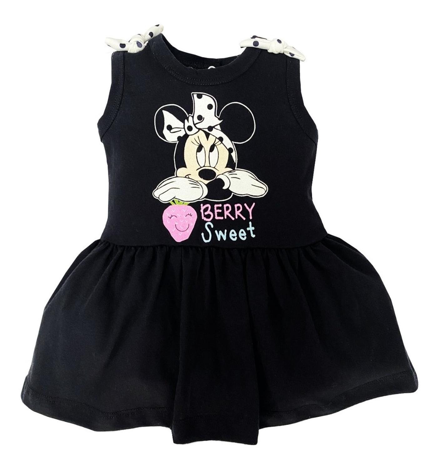 Kit 2 Vestido Algodon Disney para Bebé Estampado Minnie Mouse