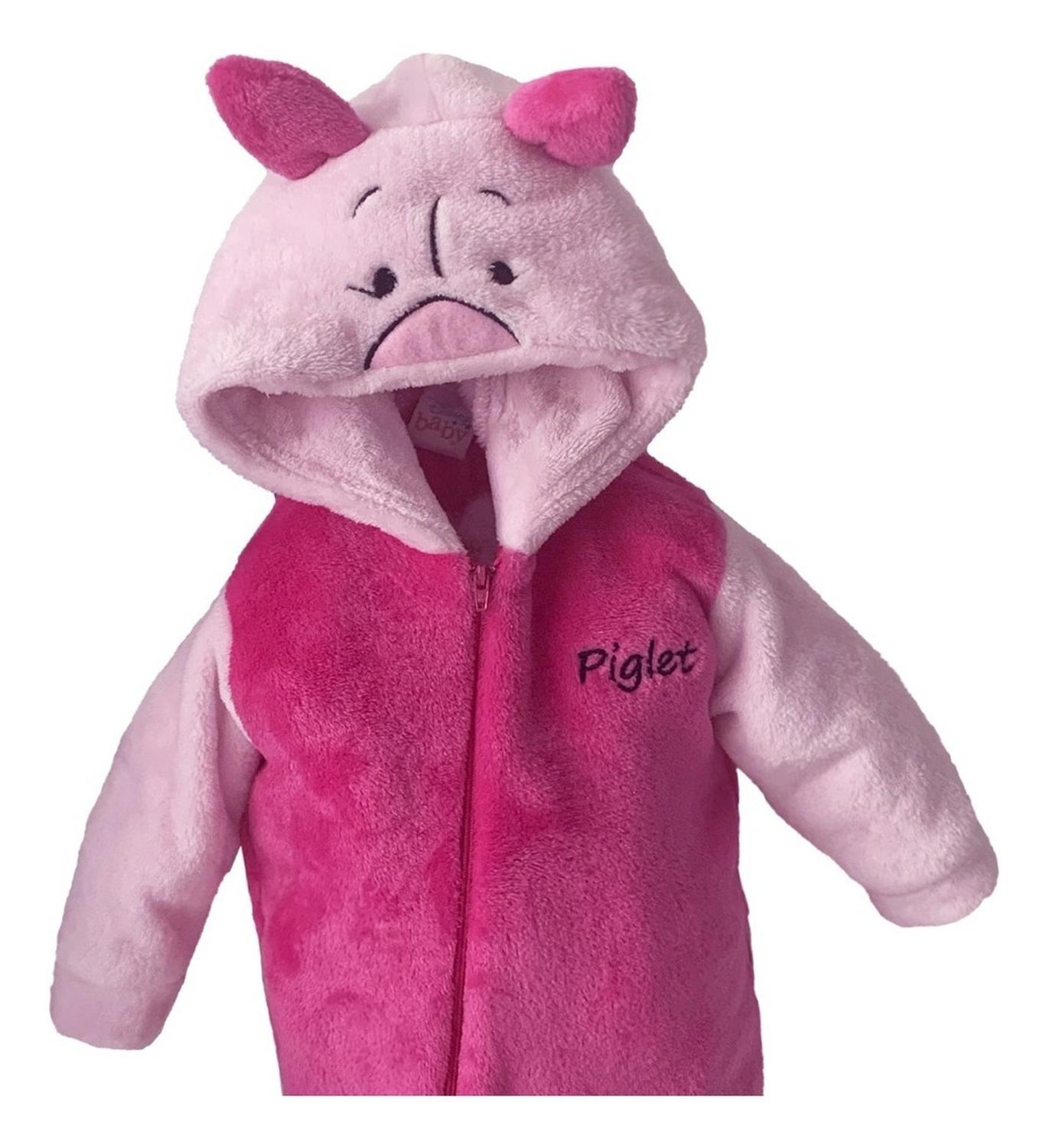 Mameluco Con Gorro Bordado Piglet