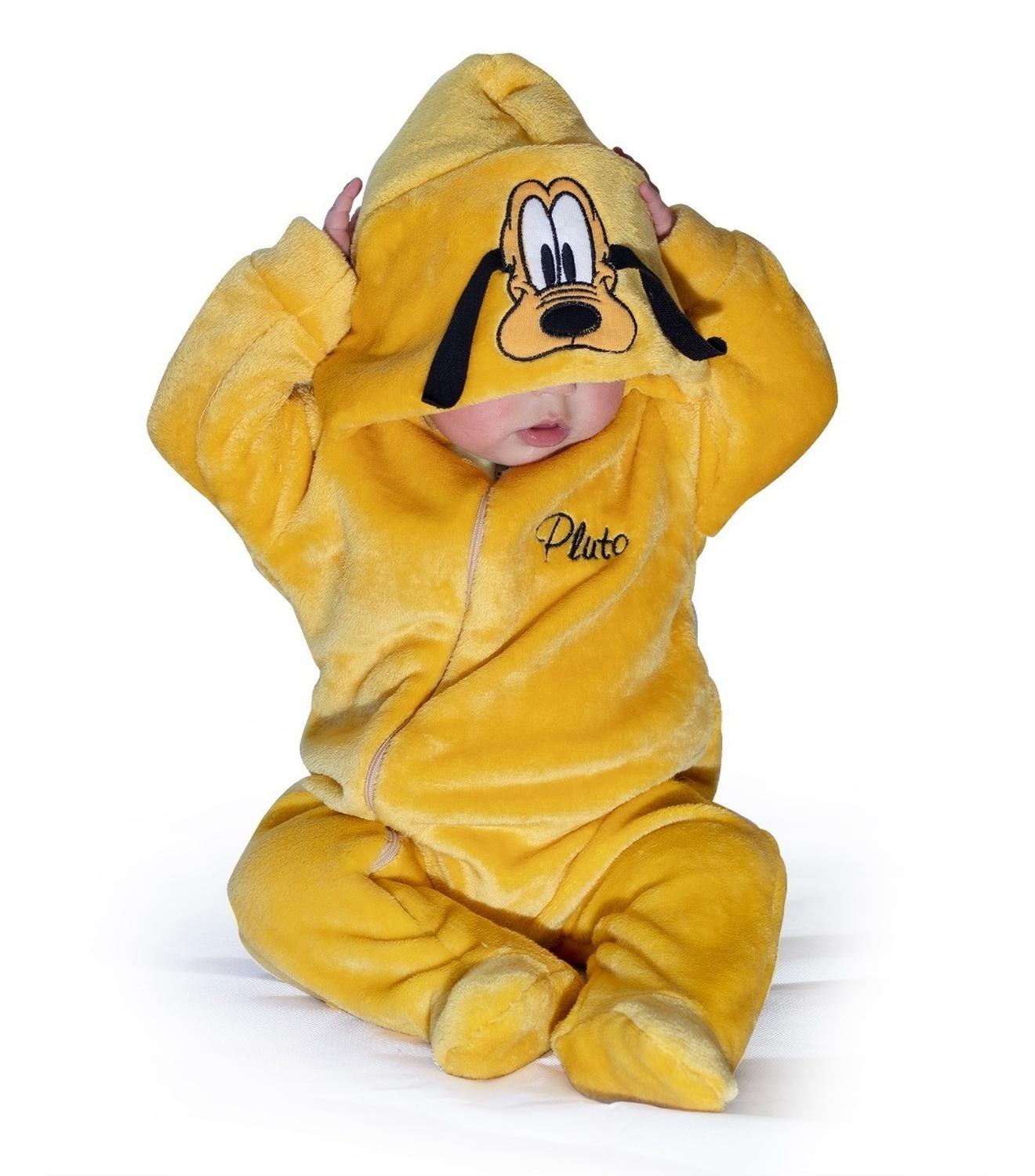 Mameluco Con Gorro Bordado Disney Pluto