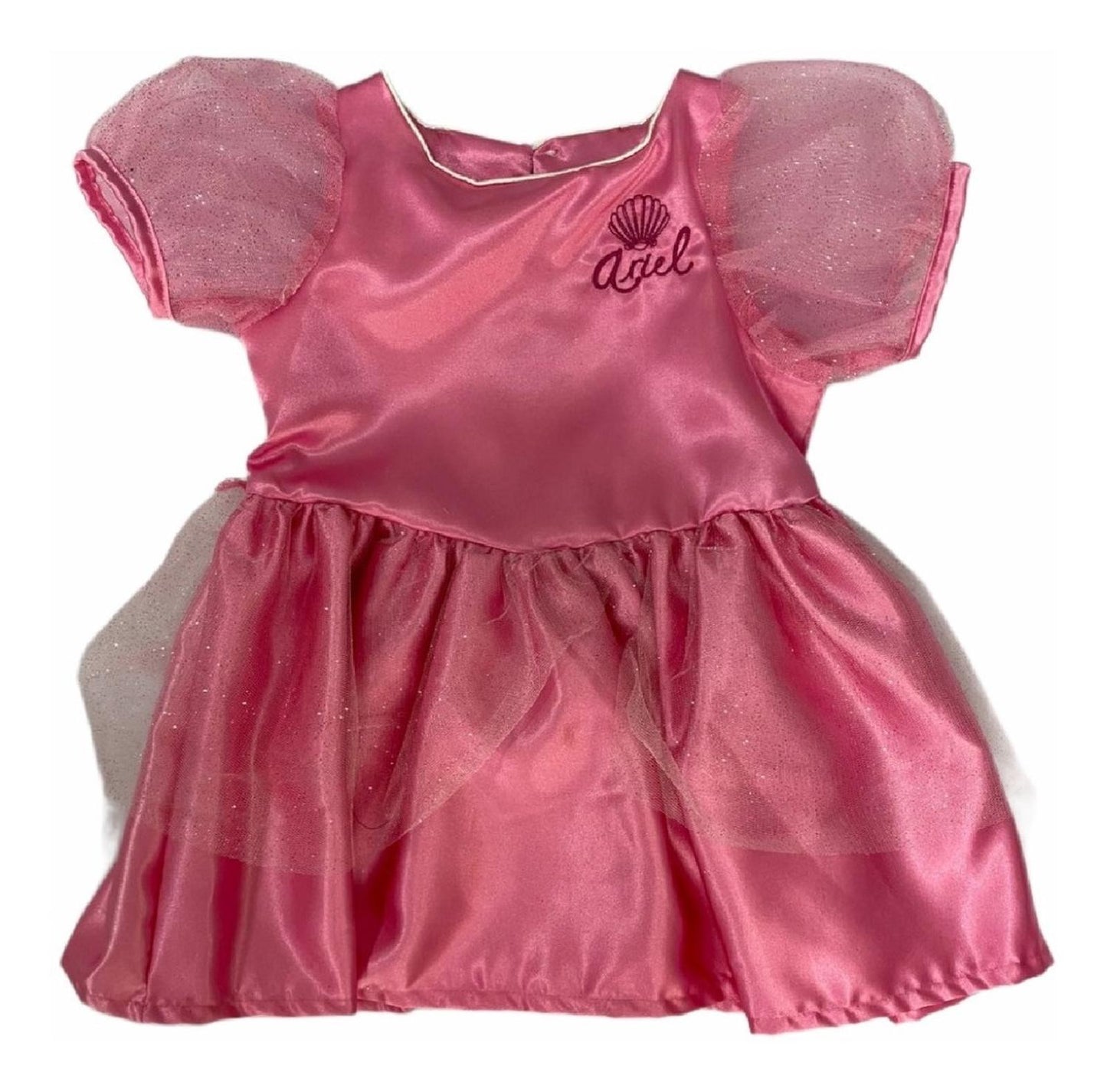 Kit 3 Vestidos Disney para Niña Princesas Cenicienta, Ariel, Bella