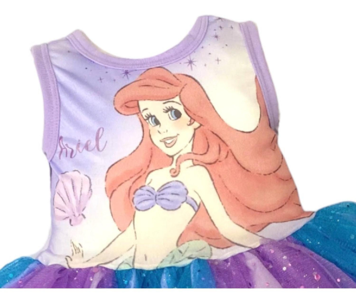 Vestido Disney Estampado Princes Ariel
