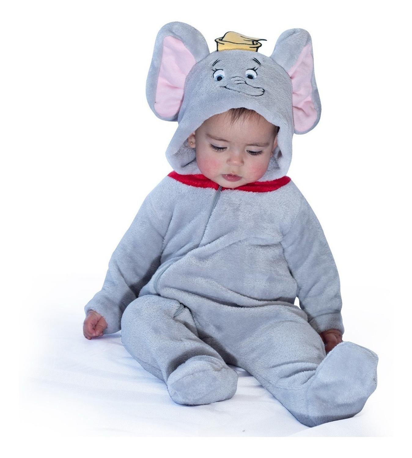 Mameluco Disney Con Gorro Bordado Dumbo