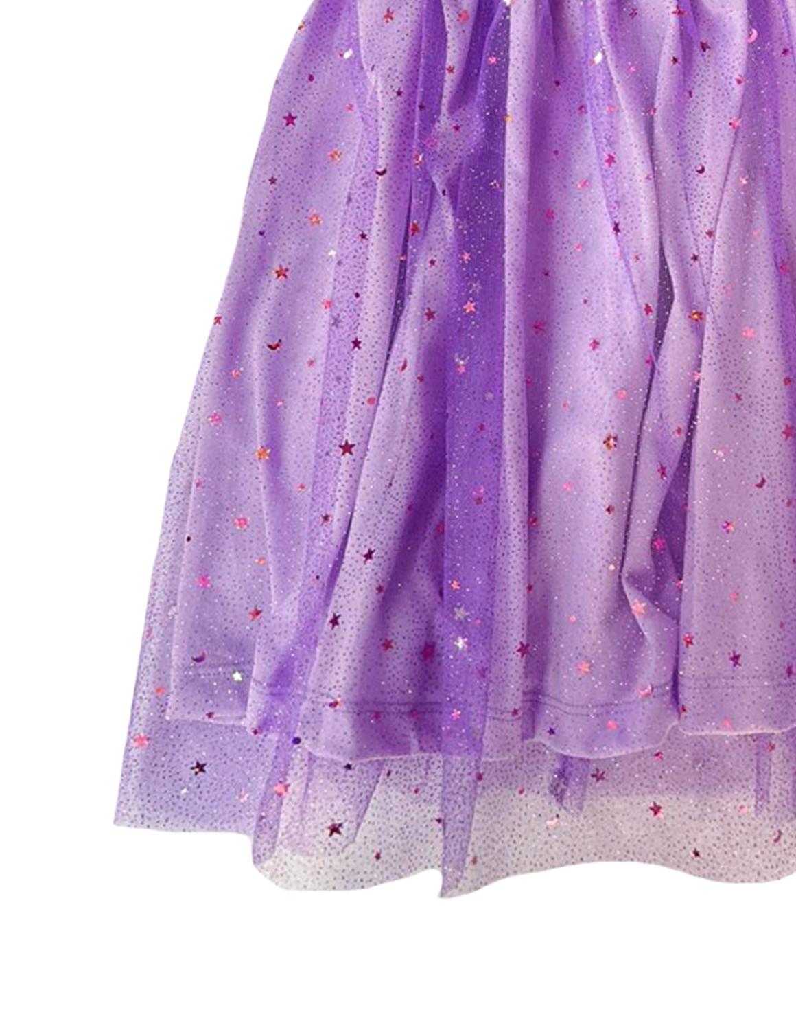 Vestido manga corta con sublimando enfrente Disney Anna