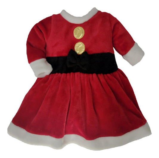 Vestido Kiss para Bebé Santa Claus con Gorro Navidad