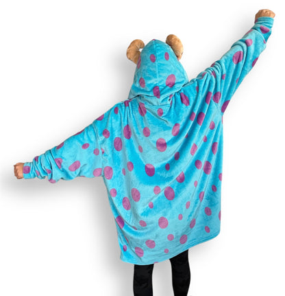 Maxi Sudadera Adulto con Gorro Bordado Disney Sulley