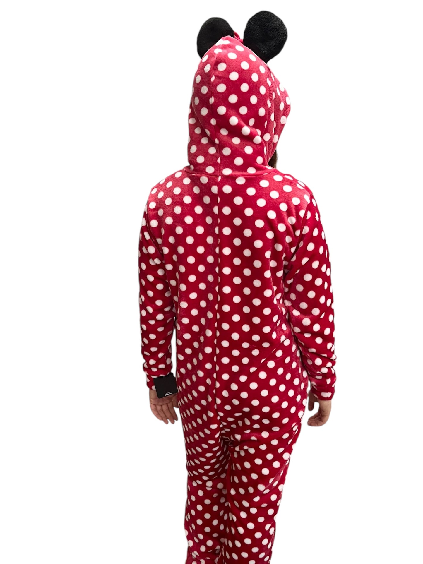 Mameluco Con Gorro Bordado Disney Minnie Mouse Dots Roja