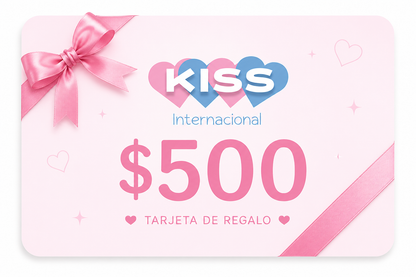 Tarjeta de regalo Kiss Internacional