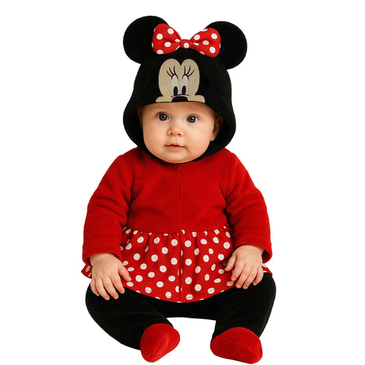 Mameluco Disney para Bebé con Gorro Bordado Minnie Cara