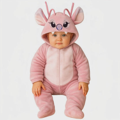 Mameluco Disney para Bebé con Gorro Bordado Angel novia Stitch