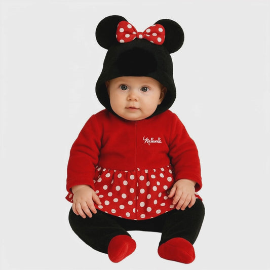 Mameluco Con Gorro Y Bordado Disney Minnie