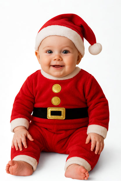 Mameluco Kiss para Bebé con Accesorio Santa Claus