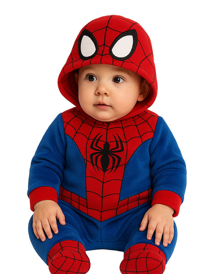 Mameluco Para Bebe Con Gorro Bordado Marvel