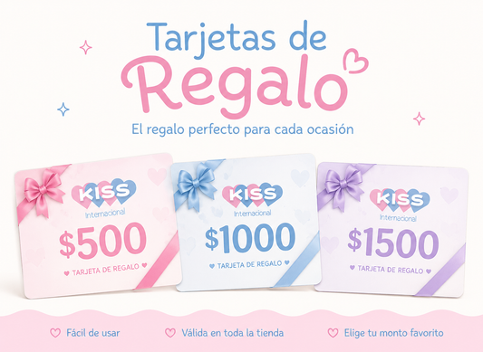 Tarjeta de regalo Kiss Internacional