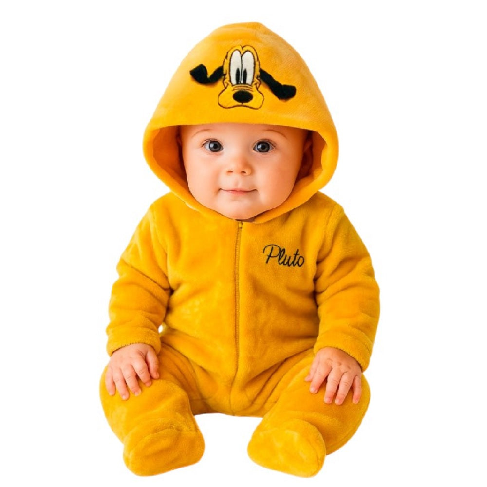 Mameluco Con Gorro Bordado Disney Pluto