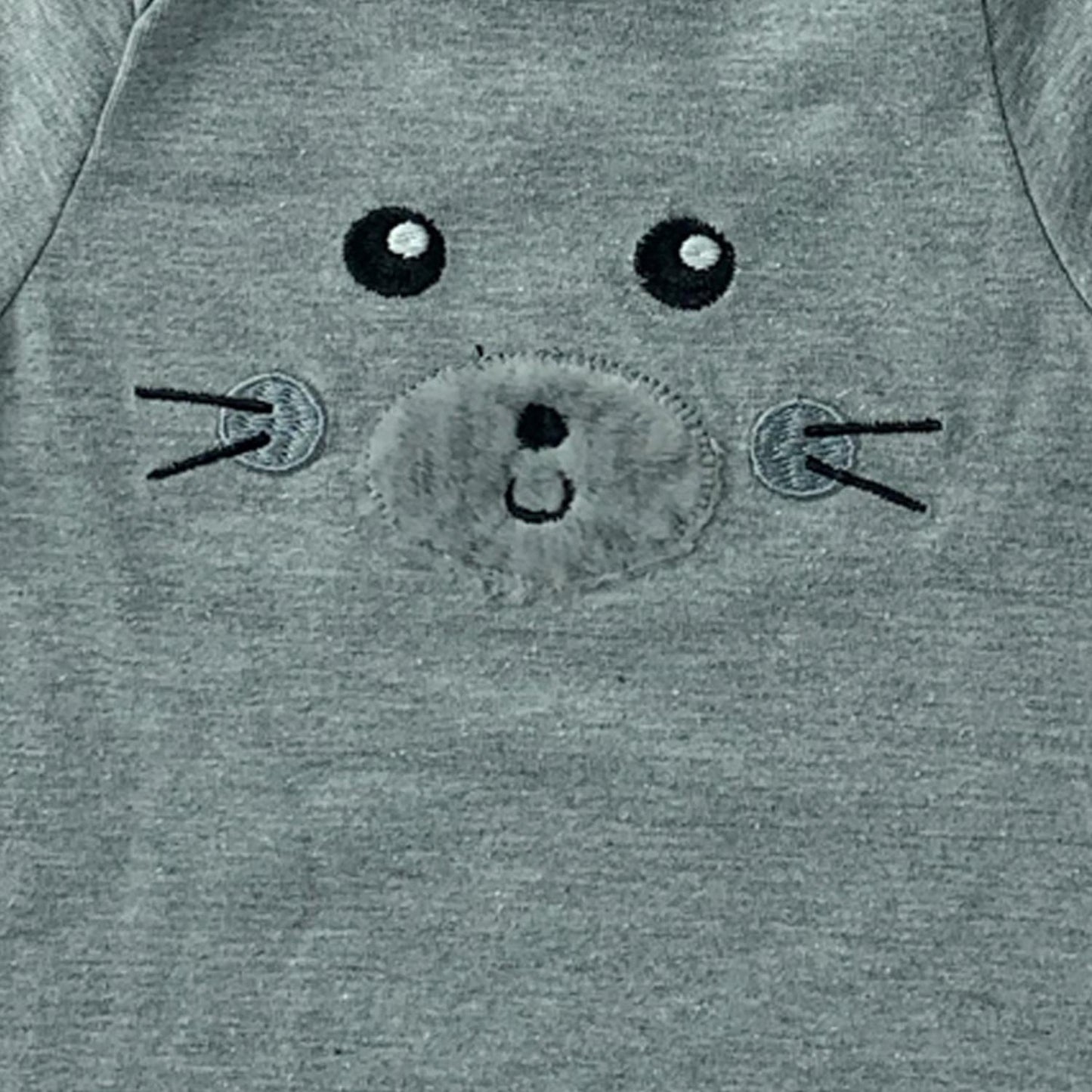 Pañalero Algodón Con Gorro Bordado Animalitos